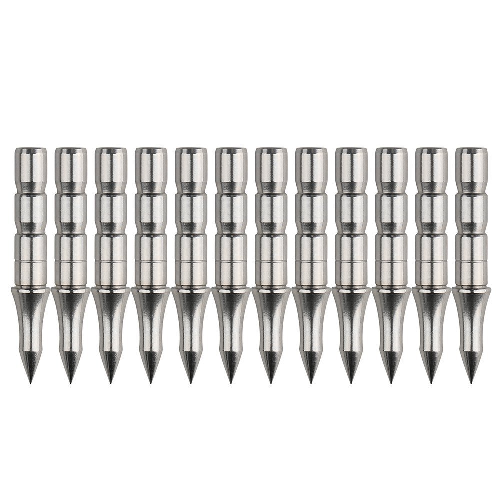 AME ARCHERY 6.2mm Stainless Steel Arrowheads(12pcs)