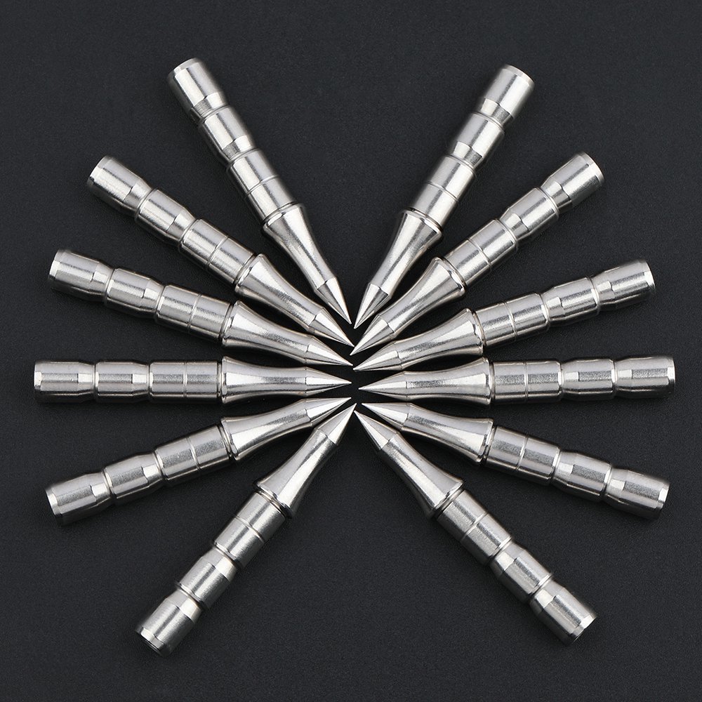 AME ARCHERY 6.2mm Stainless Steel Arrowheads(12pcs)