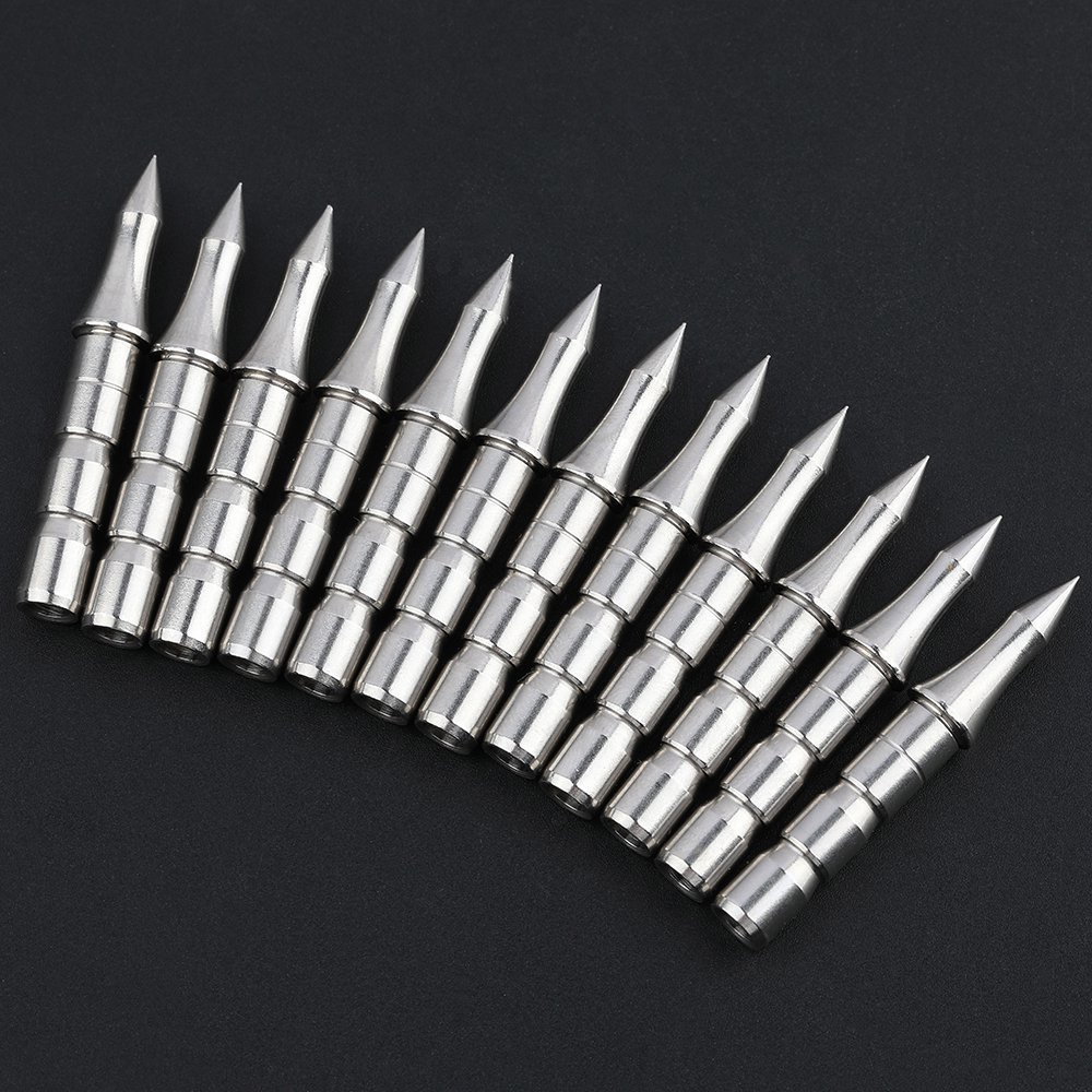 AME ARCHERY 6.2mm Stainless Steel Arrowheads(12pcs)