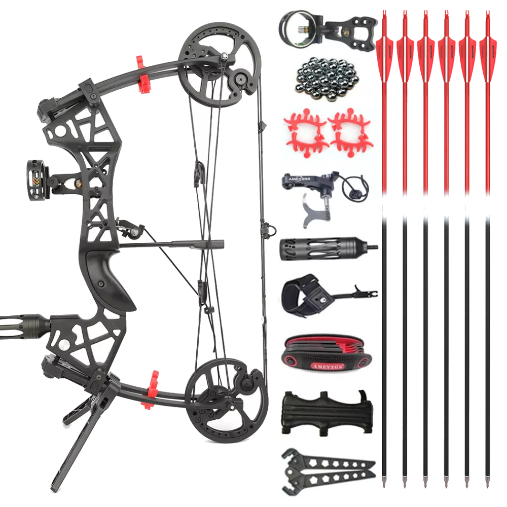 AME ARCHERY  Compound Bow Arrows Set Hunting Fishing Archery Dual-Use RH LH