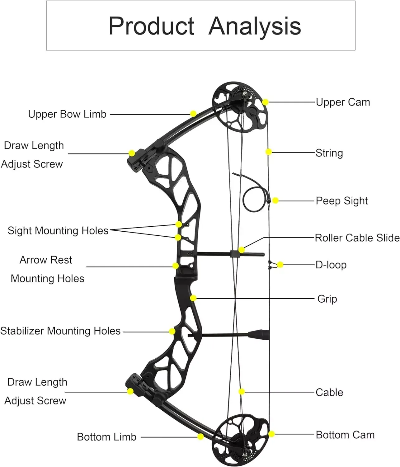 AME ARCHERY E8 Compound Bow Fishing Set 