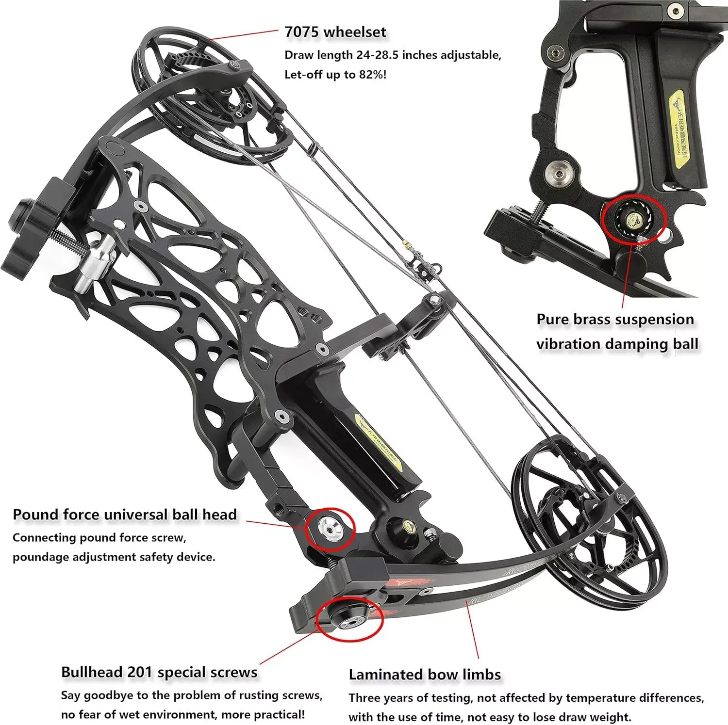 AME ARCHERY Robin King 201 Dual-use Compound Bow 