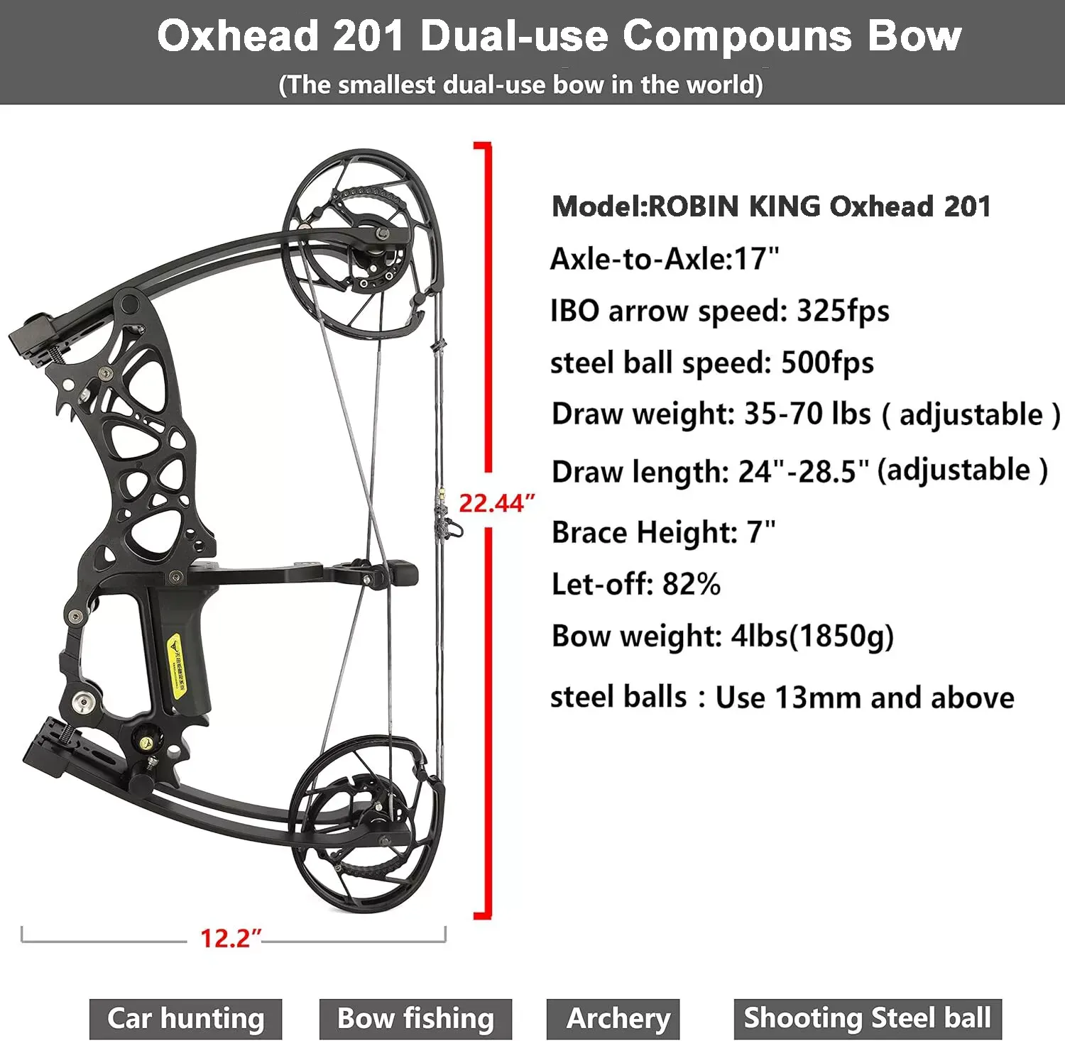 AME ARCHERY Robin King 201 Dual-use Compound Bow 