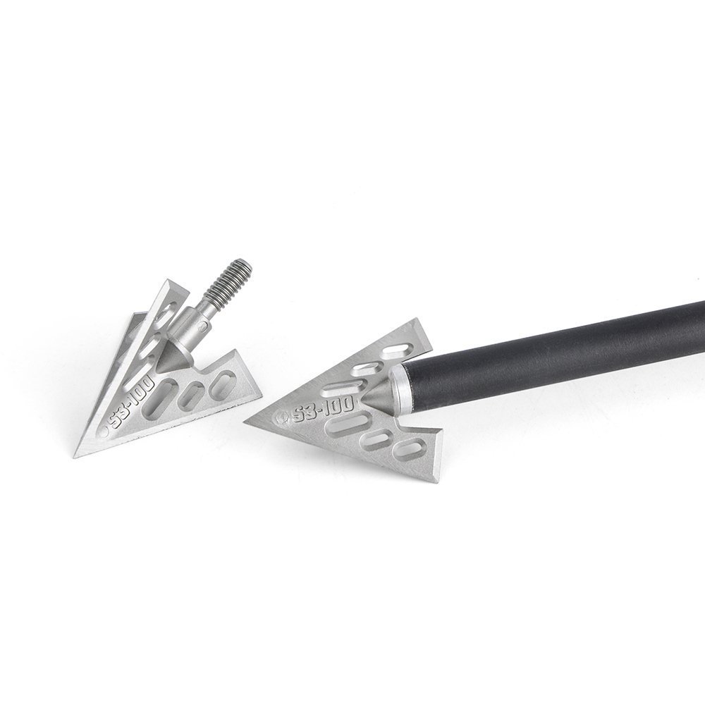 AME ARCHERY S2/S3 aluminum alloy blade arrowheads 12pcs