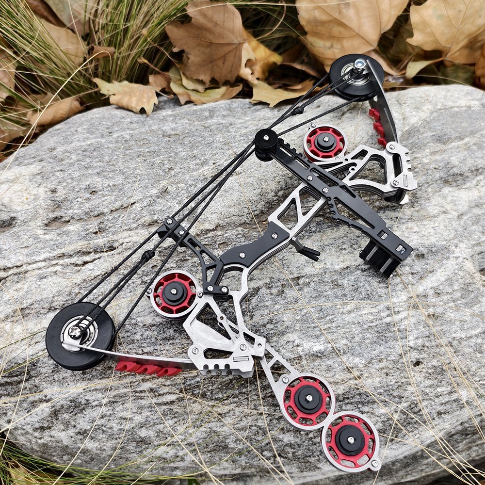 AME ARCHERY T-ONE 11" Mini Compound Bow Arrows Set 10lbs Toy Bow