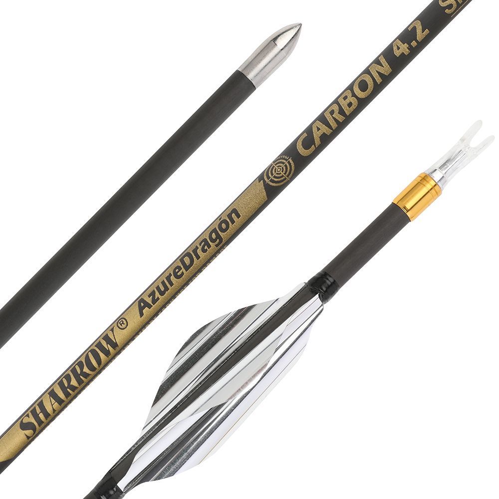 AME Archery 1.8inch Spin Feathers Pure Carbon Arrows for Competion 12pcs