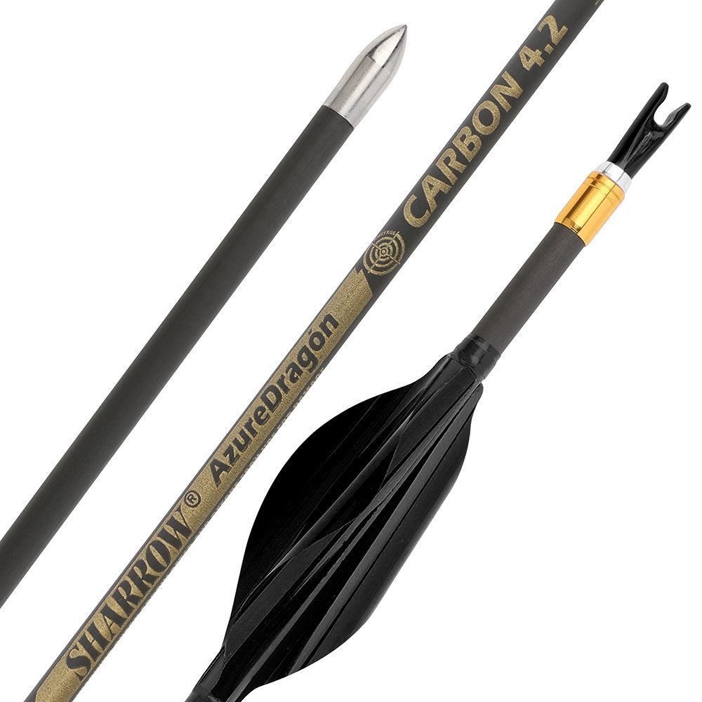 AME Archery 1.8inch Spin Feathers Pure Carbon Arrows for Competion 12pcs