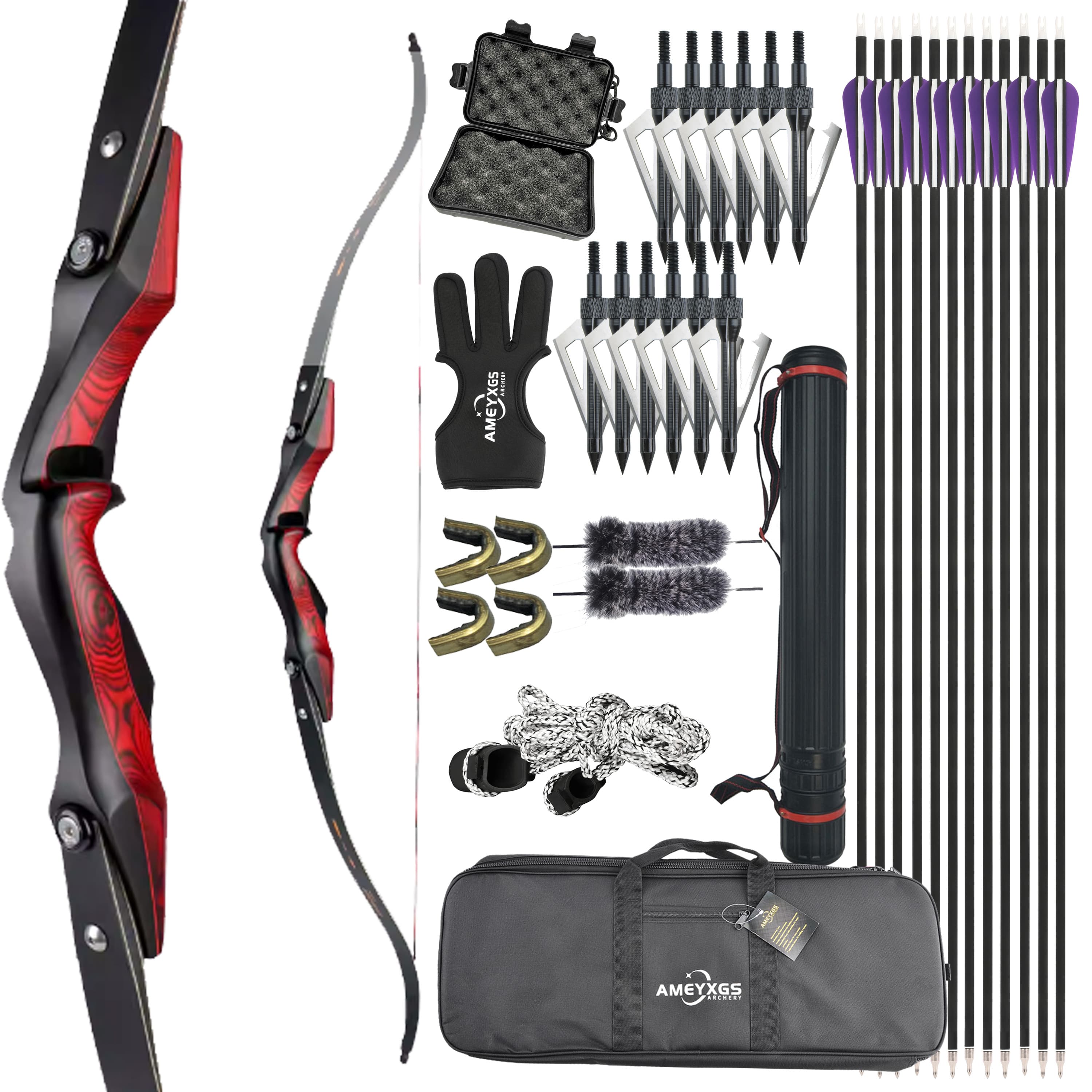 AME Archery 20-50lbs Recurve Bow Target Shooting