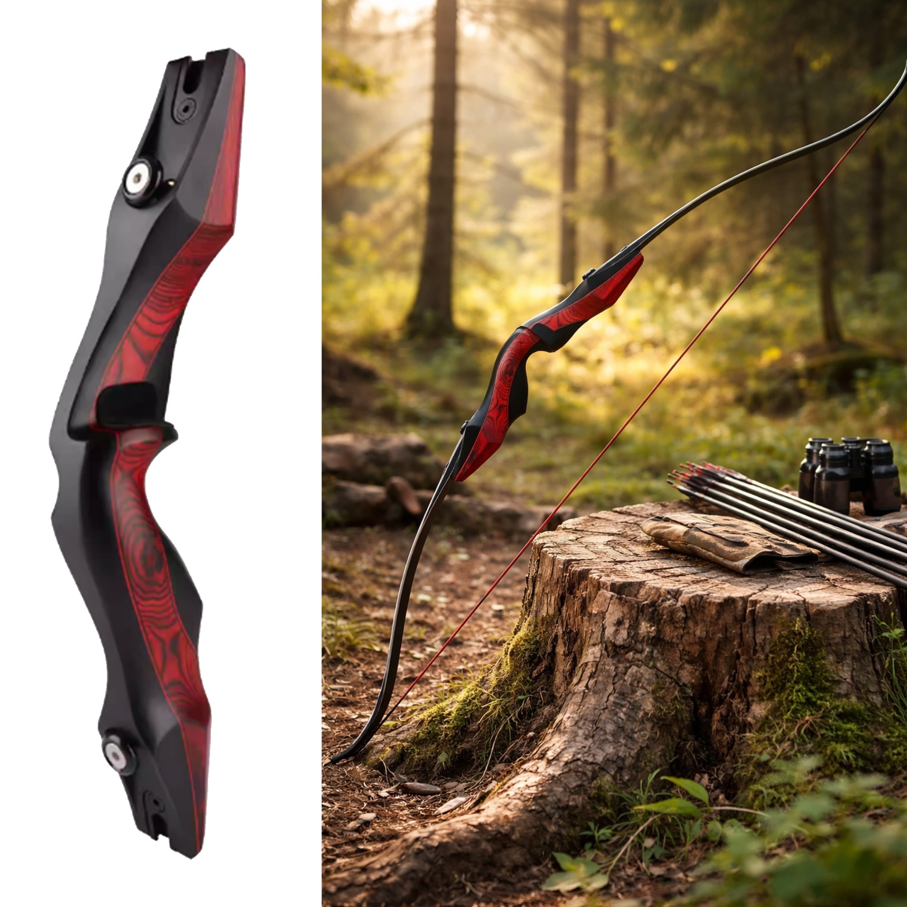 AME Archery 20-50lbs Recurve Bow Target Shooting