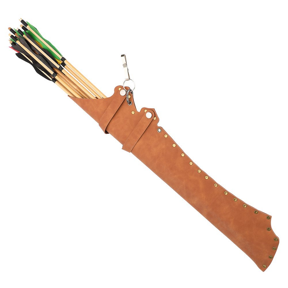 AME Archery Arrow Quiver Leather Bag Holder Hip Waist 