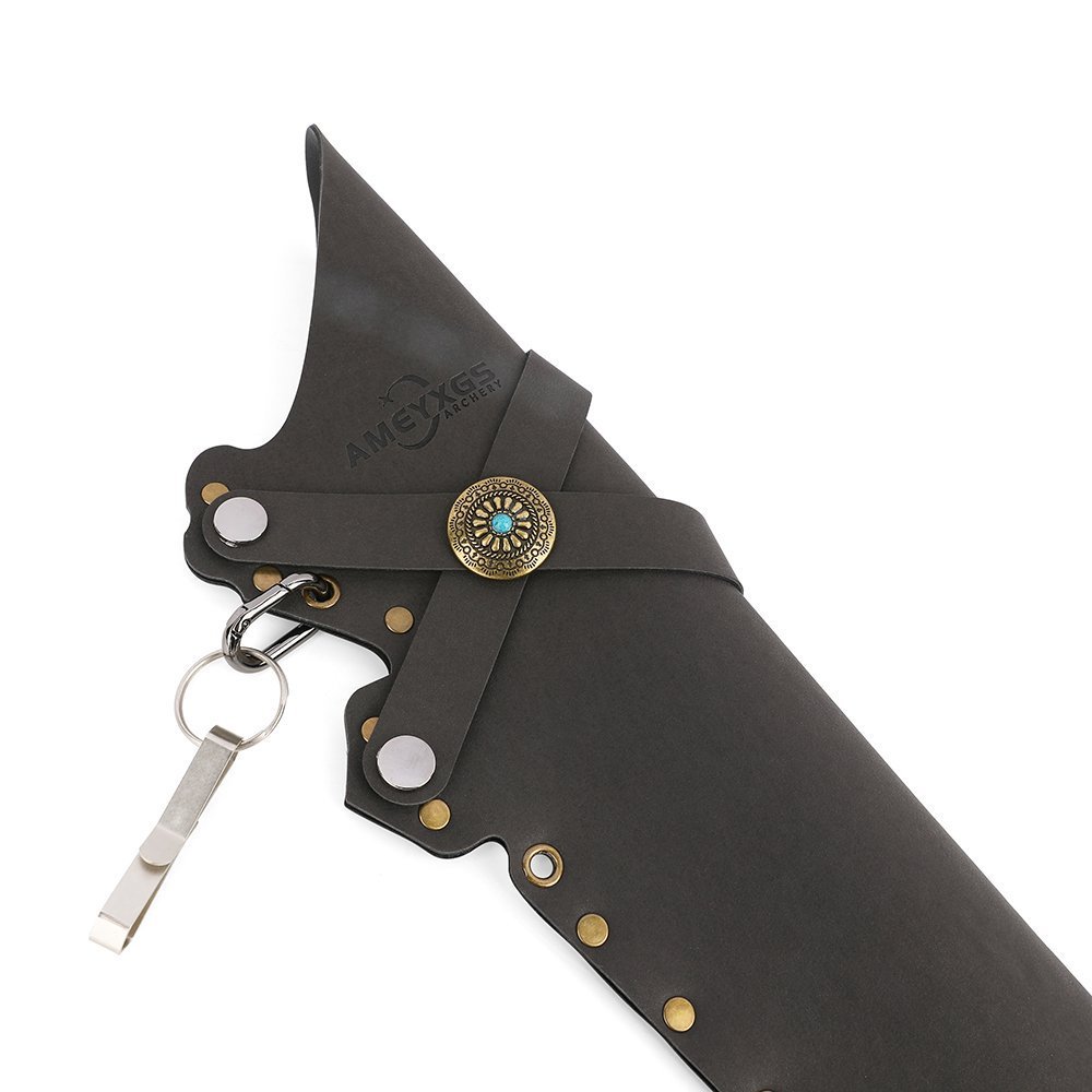 AME Archery Arrow Quiver Leather Bag Holder Hip Waist 