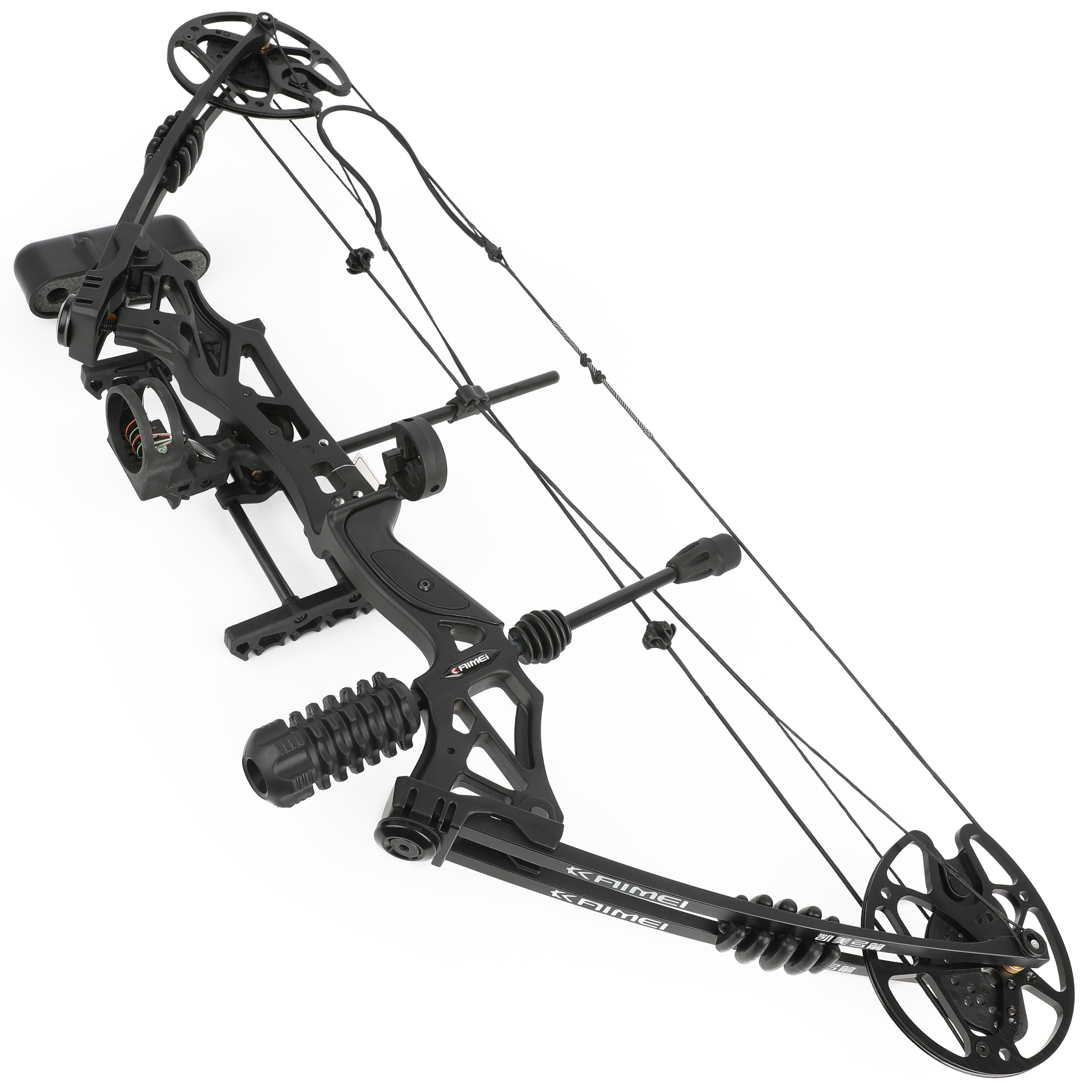 AME Archery Compound Bow 30-70 lbs with 12 Carbon Arrows Set