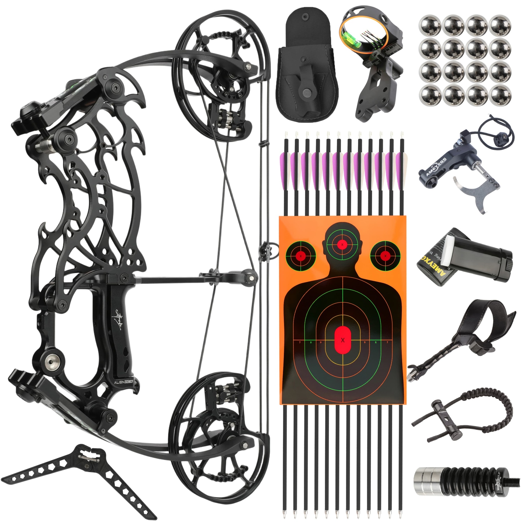 AME Archery Compound Bow 30-70lbs Target Kit Shooting
