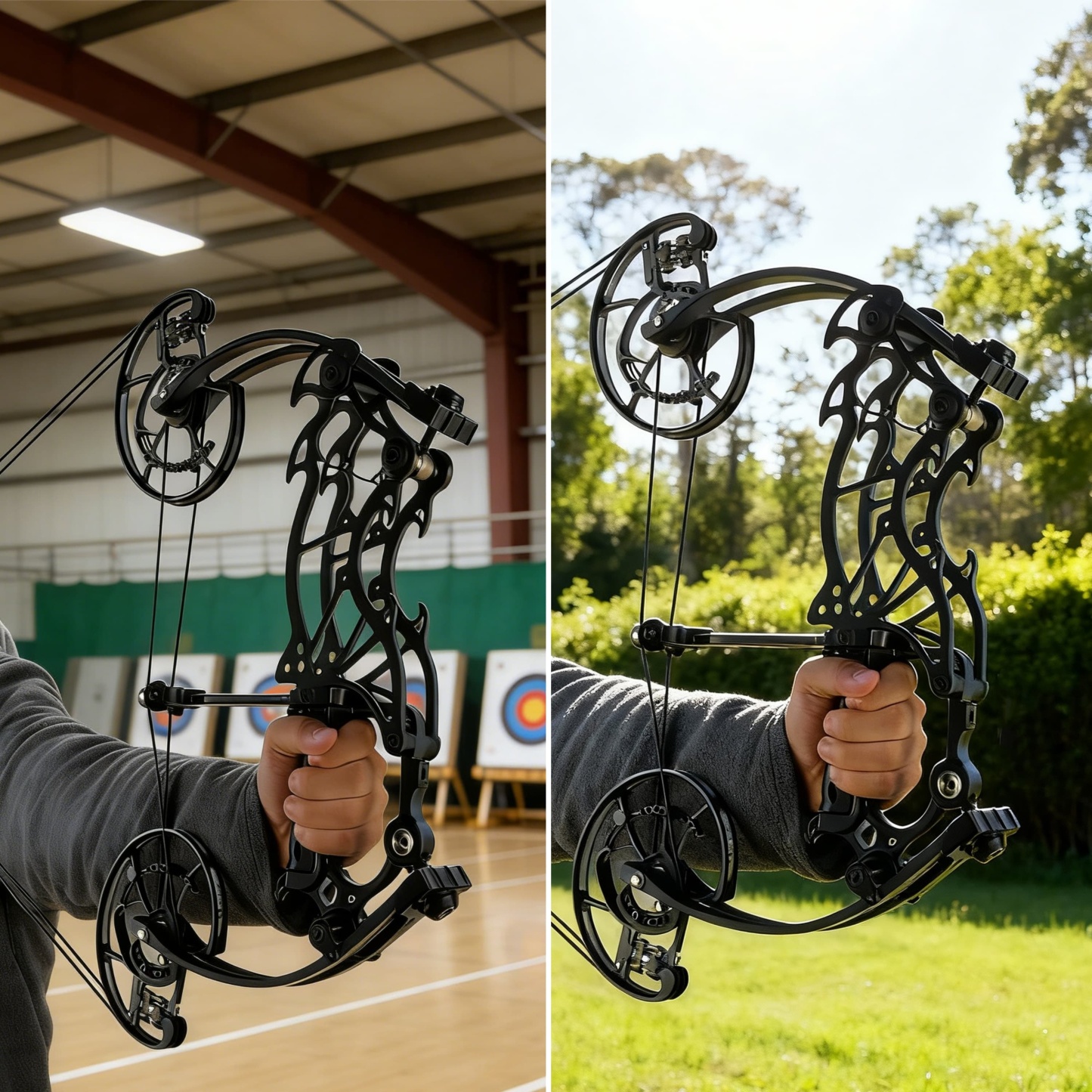 AME Archery Compound Bow 30-70lbs Target Kit Shooting