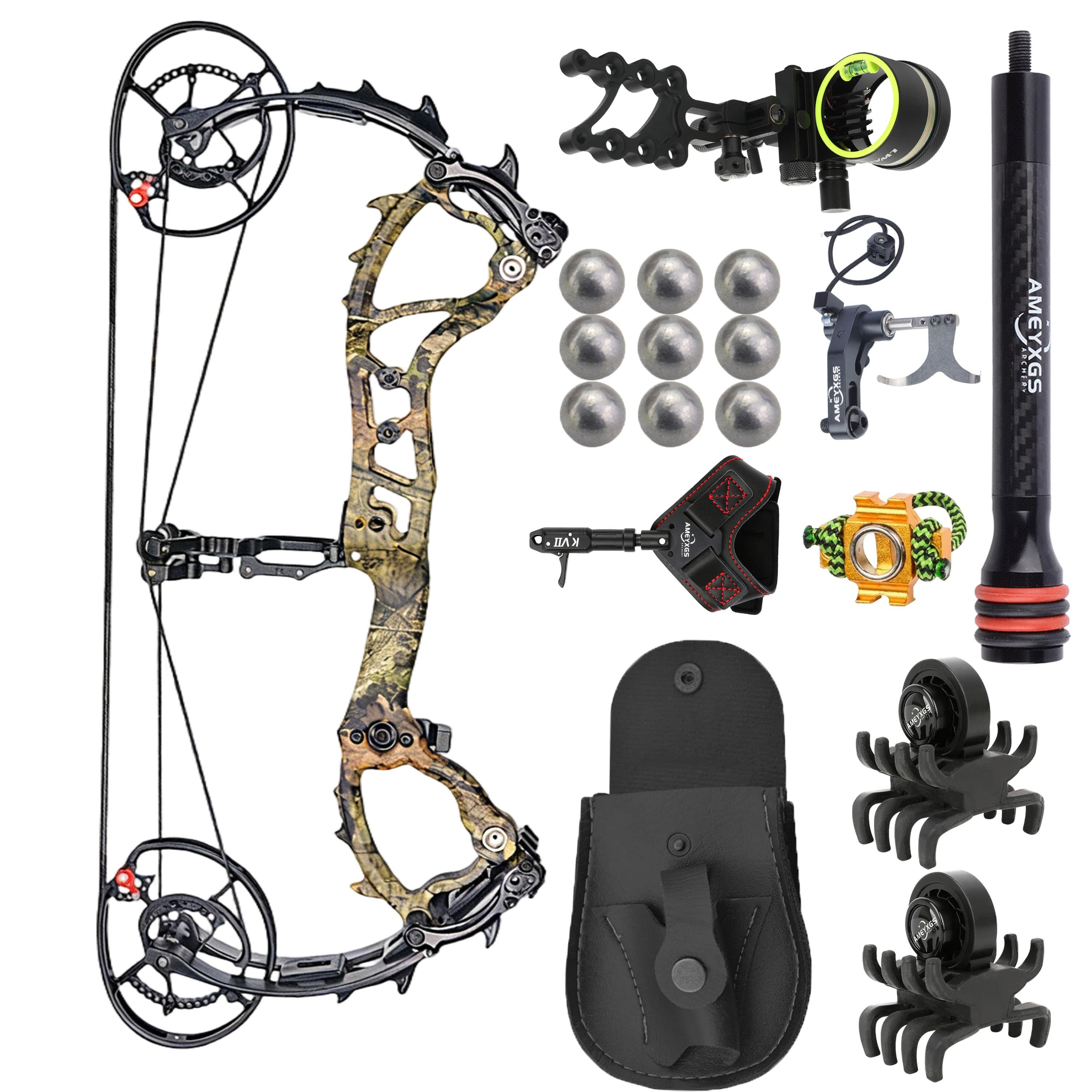 AME Archery Compound Bow 50-70lbs Target Kit Hunting