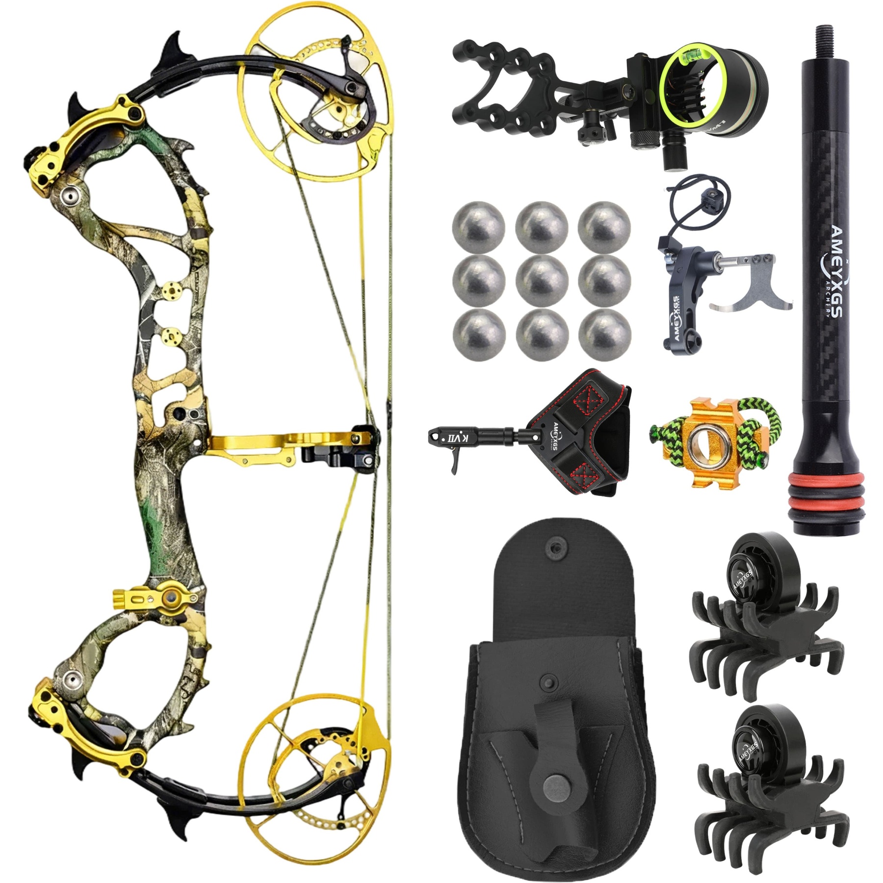 AME Archery Compound Bow 50-70lbs Target Kit Hunting