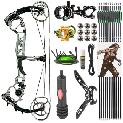 AME Archery Compound Bow 50-70lbs Target Kit Hunting