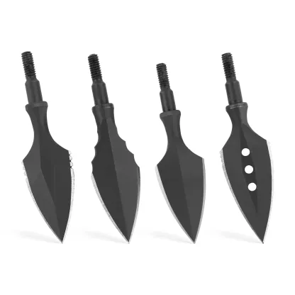 AME Archery Traditional Broadheads Blade Arrowheads Screw Points Tips 12PCS