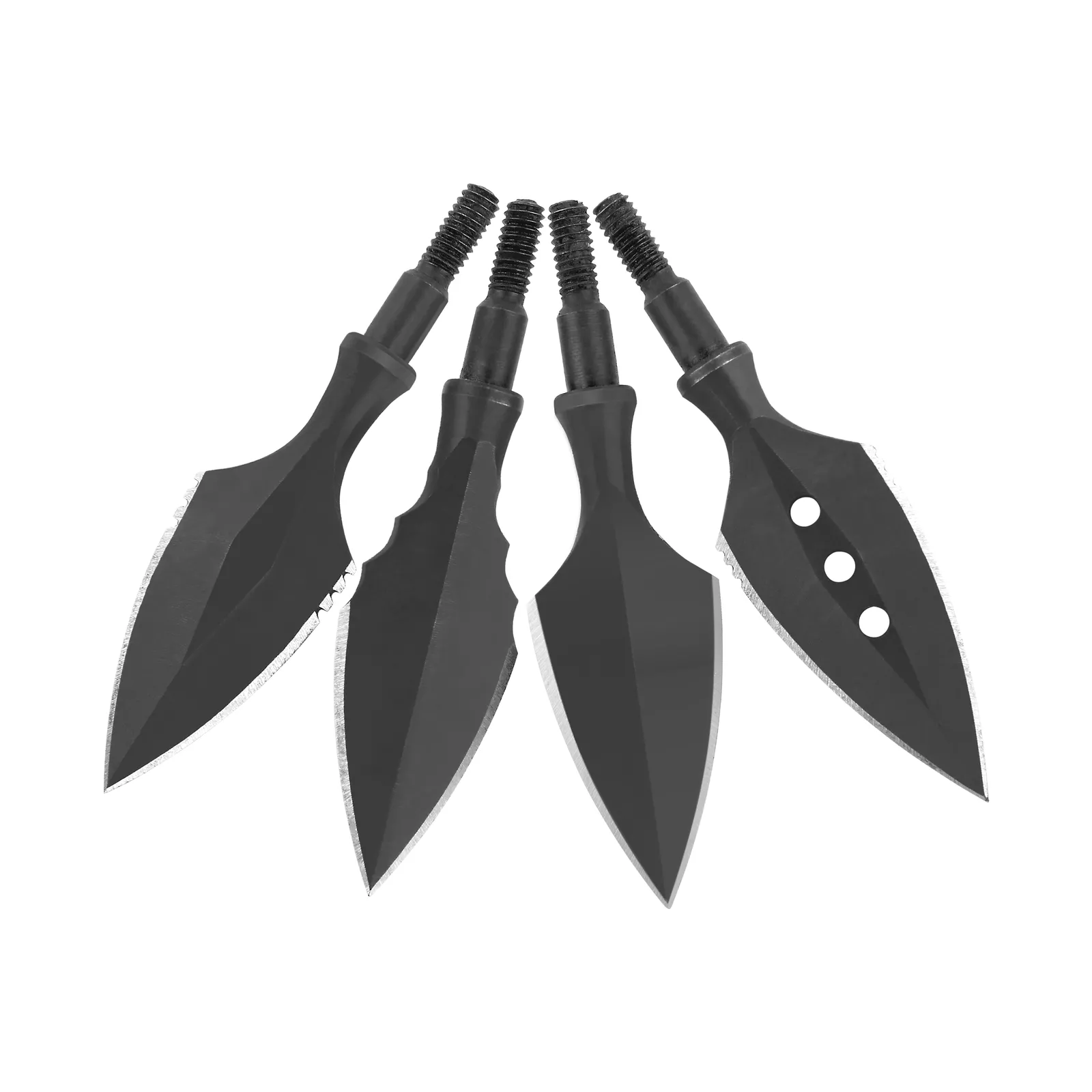 AME Archery Traditional Broadheads Blade Arrowheads Screw Points Tips 12PCS