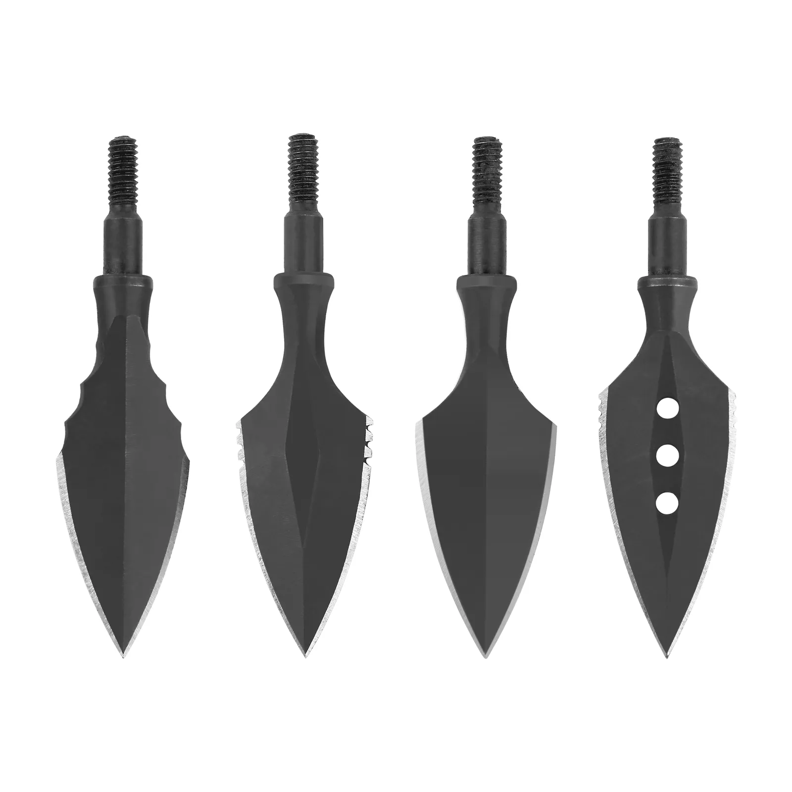 AME Archery Traditional Broadheads Blade Arrowheads Screw Points Tips 12PCS