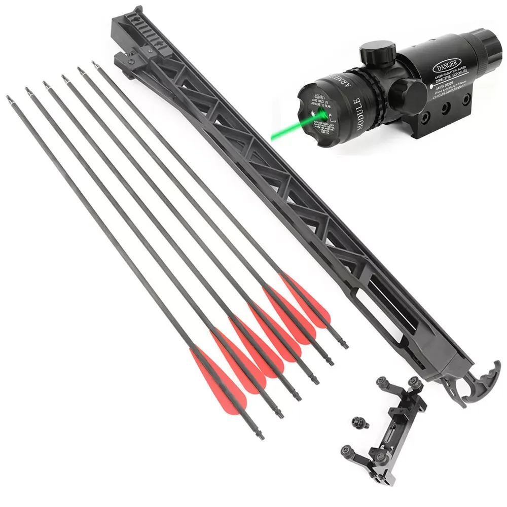 AME Rapid Bow Shooter Arrow Launcher 6 Arrows with Green Laser