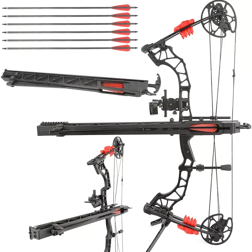 AME Rapid Bow Shooter Arrow Launcher 6 Arrows with Green Laser