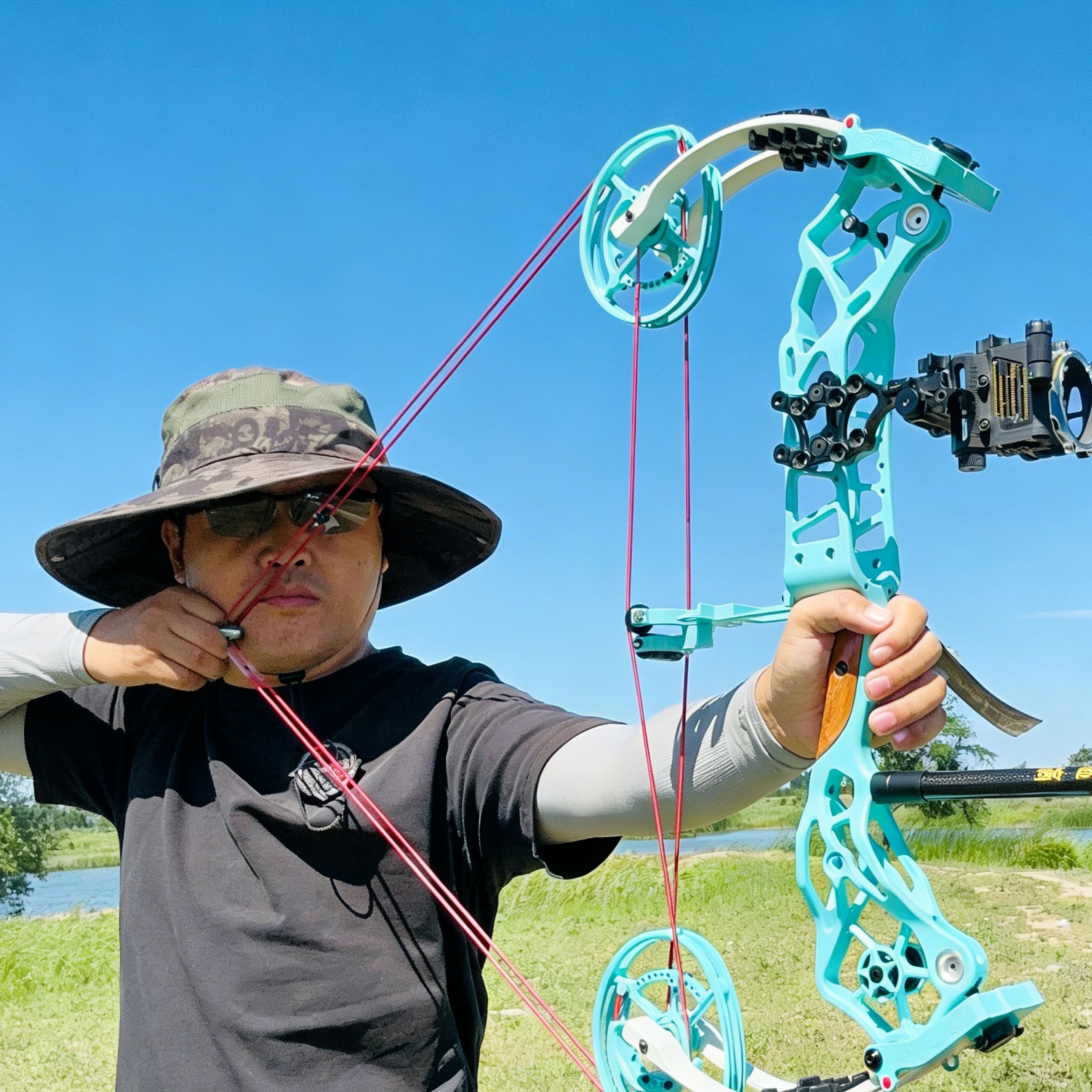 AME Archery Compound Bow 40-75lbs Target Kit Shooting