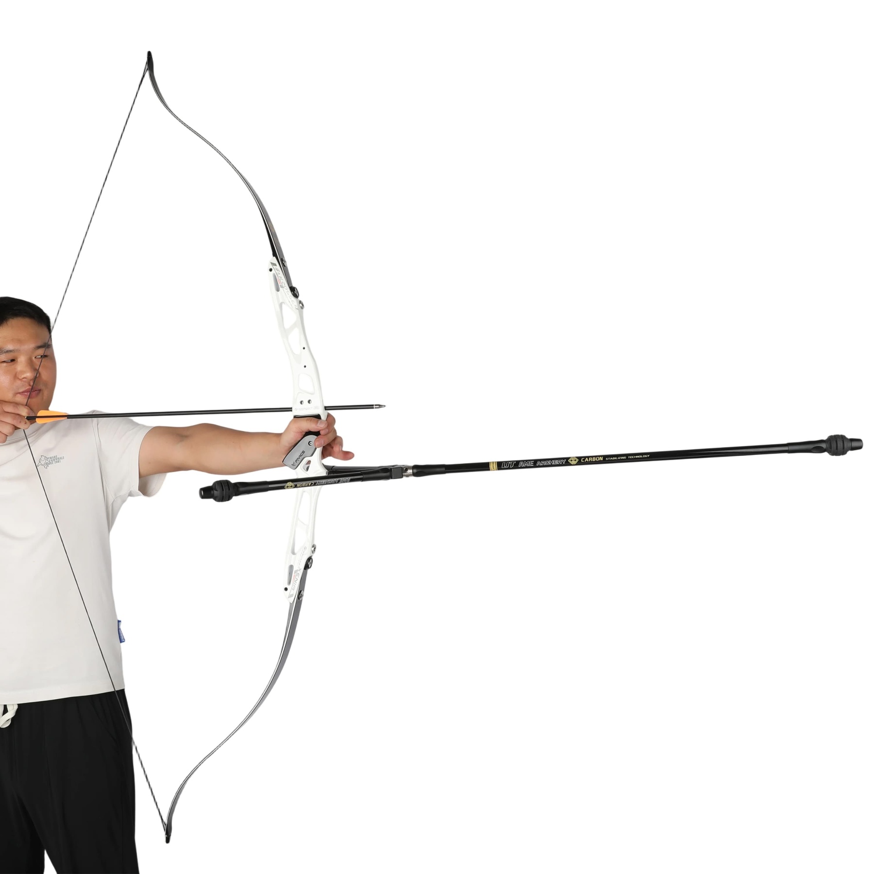 AMEYXGS ARCHERY 3K Carbon Recurve Bow Stabilizer Damper Target