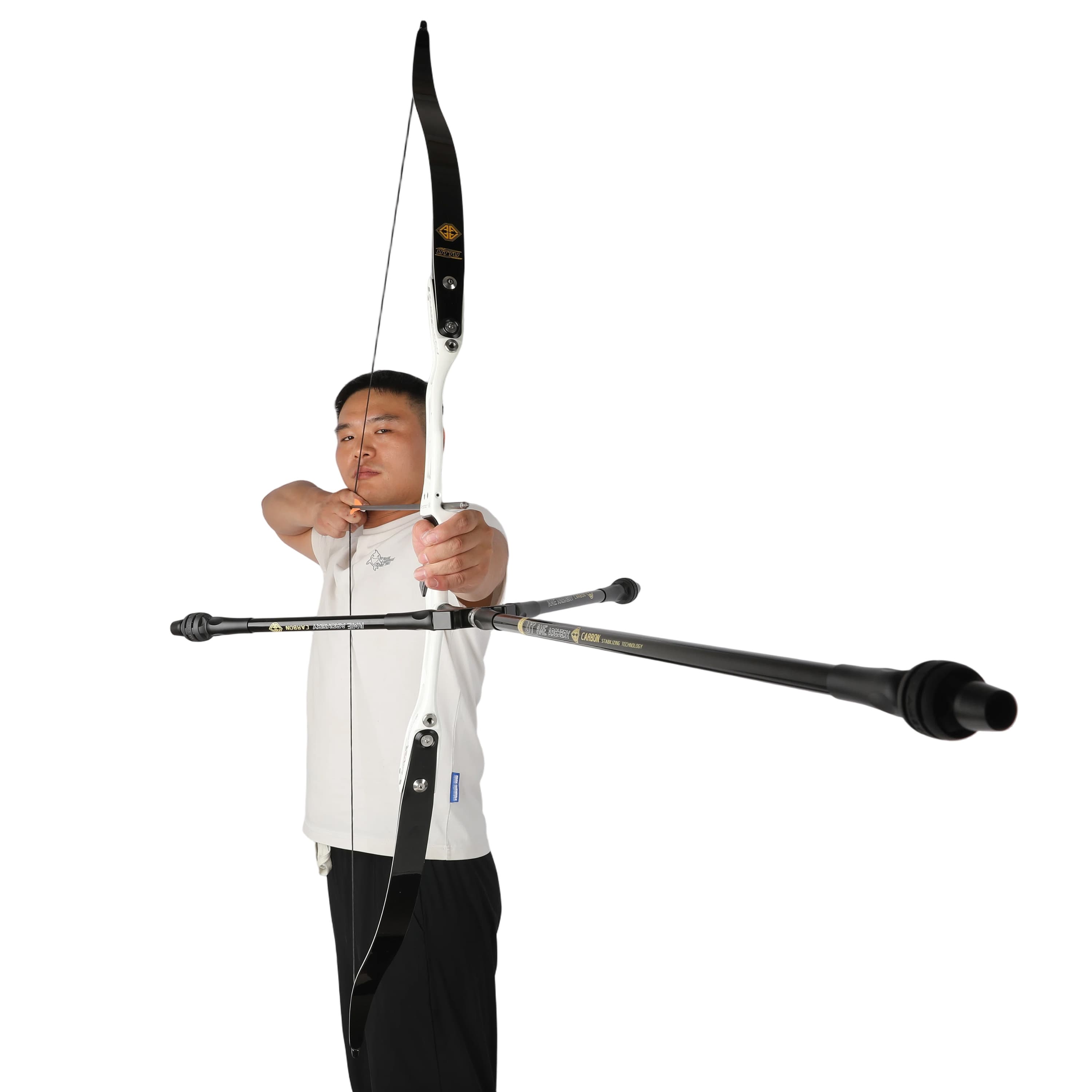 AMEYXGS ARCHERY 3K Carbon Recurve Bow Stabilizer Damper Target