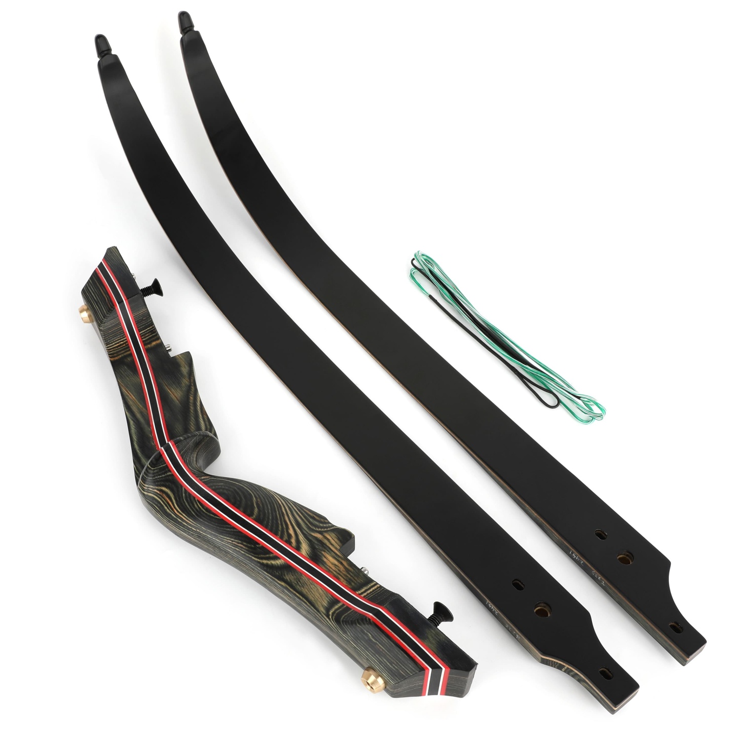 62" Traditional Recurve Bow Set 30-60lbs Archery Takedown Bow