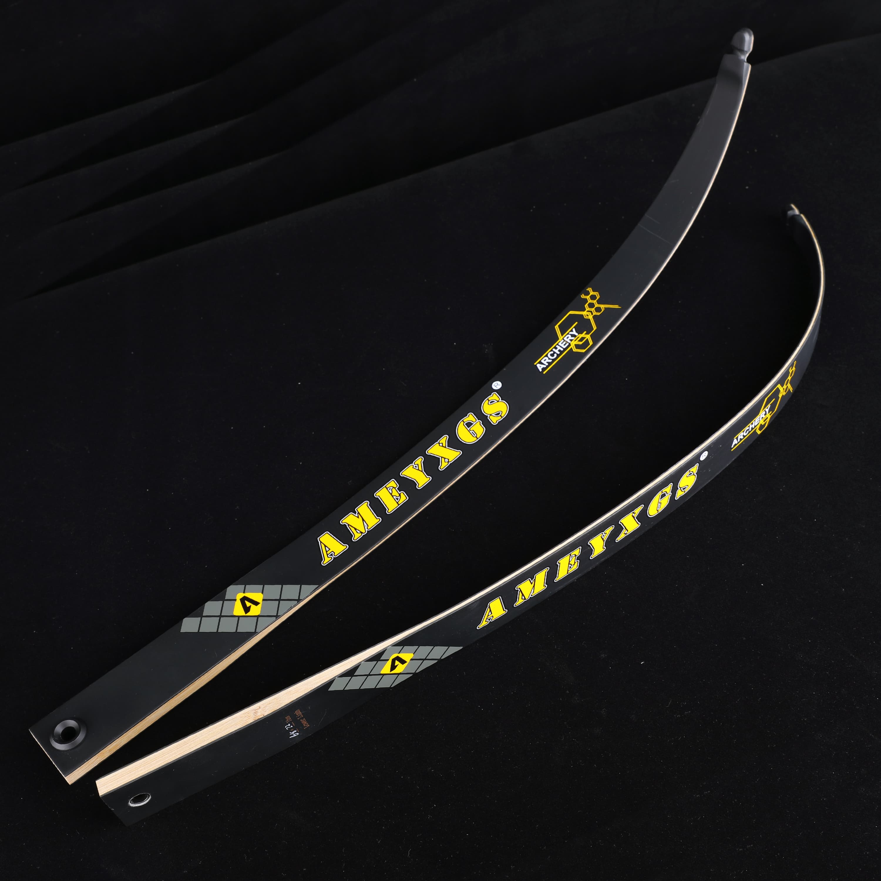 AME Archery Recurve Bow Limbs 30-38lbs 68'' Bamboo Core 