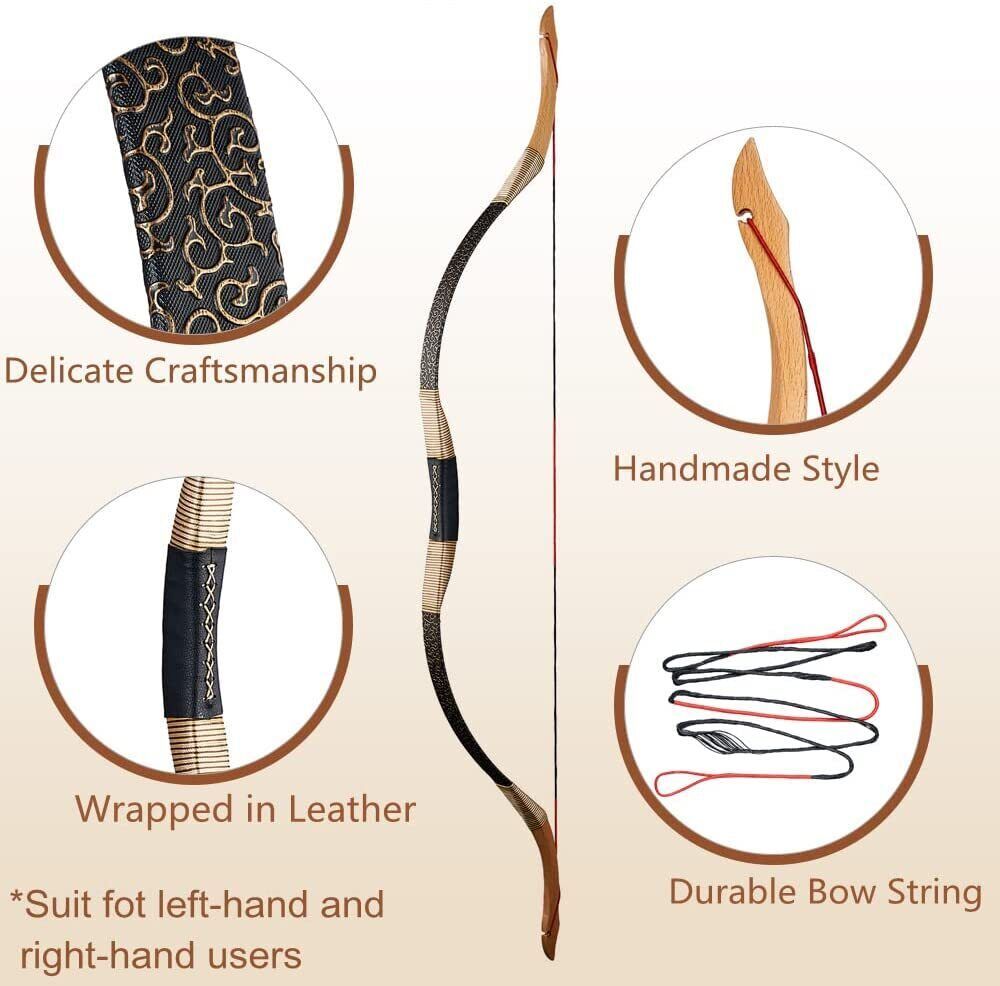 AF Huyue Laminated Bow 30–45lbs Archery Recurve Bow Shooting