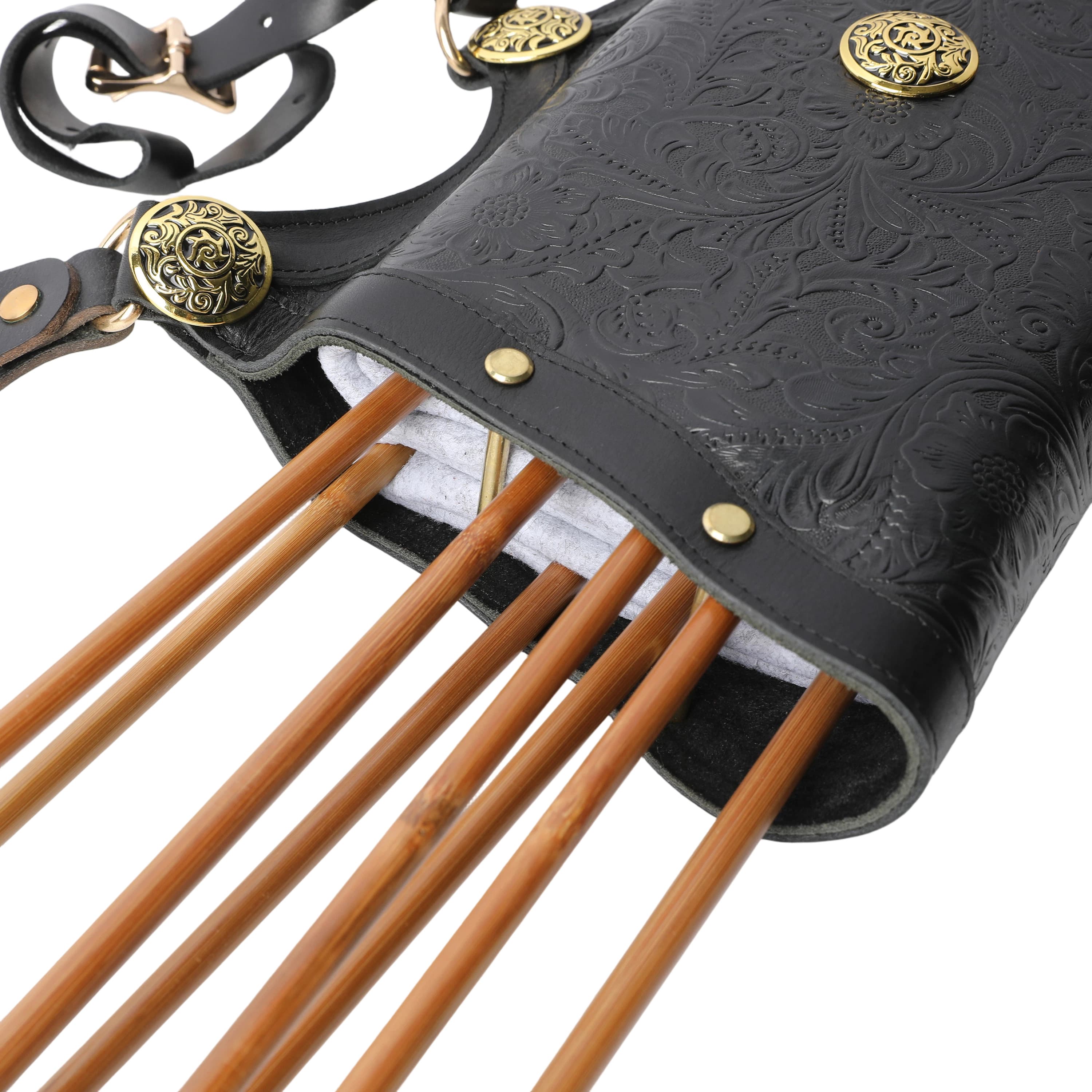 Archery Arm Guard Arrow Quiver Synthetic Leather Protective Shooting