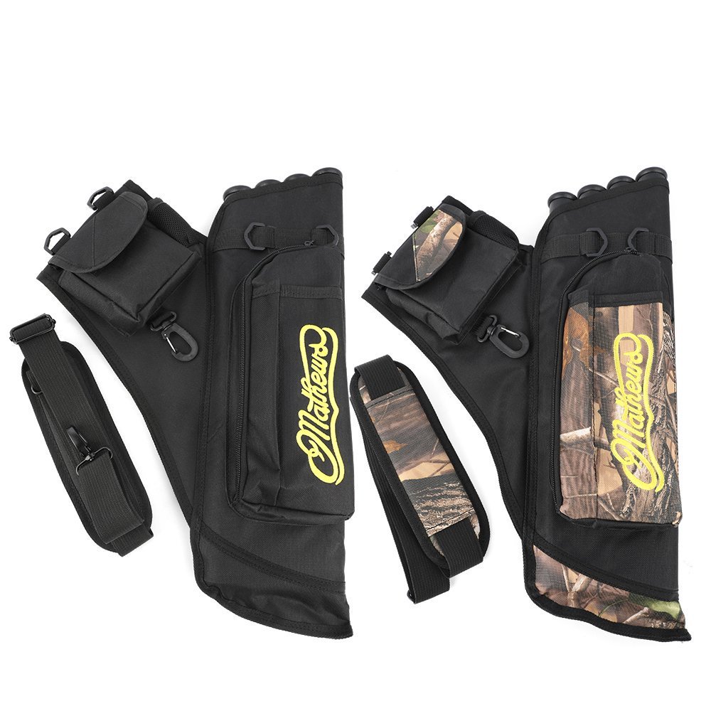 Archery Arrow Quiver 4 Tubes Waist Hip Bag Belt Back Pouch Holder 