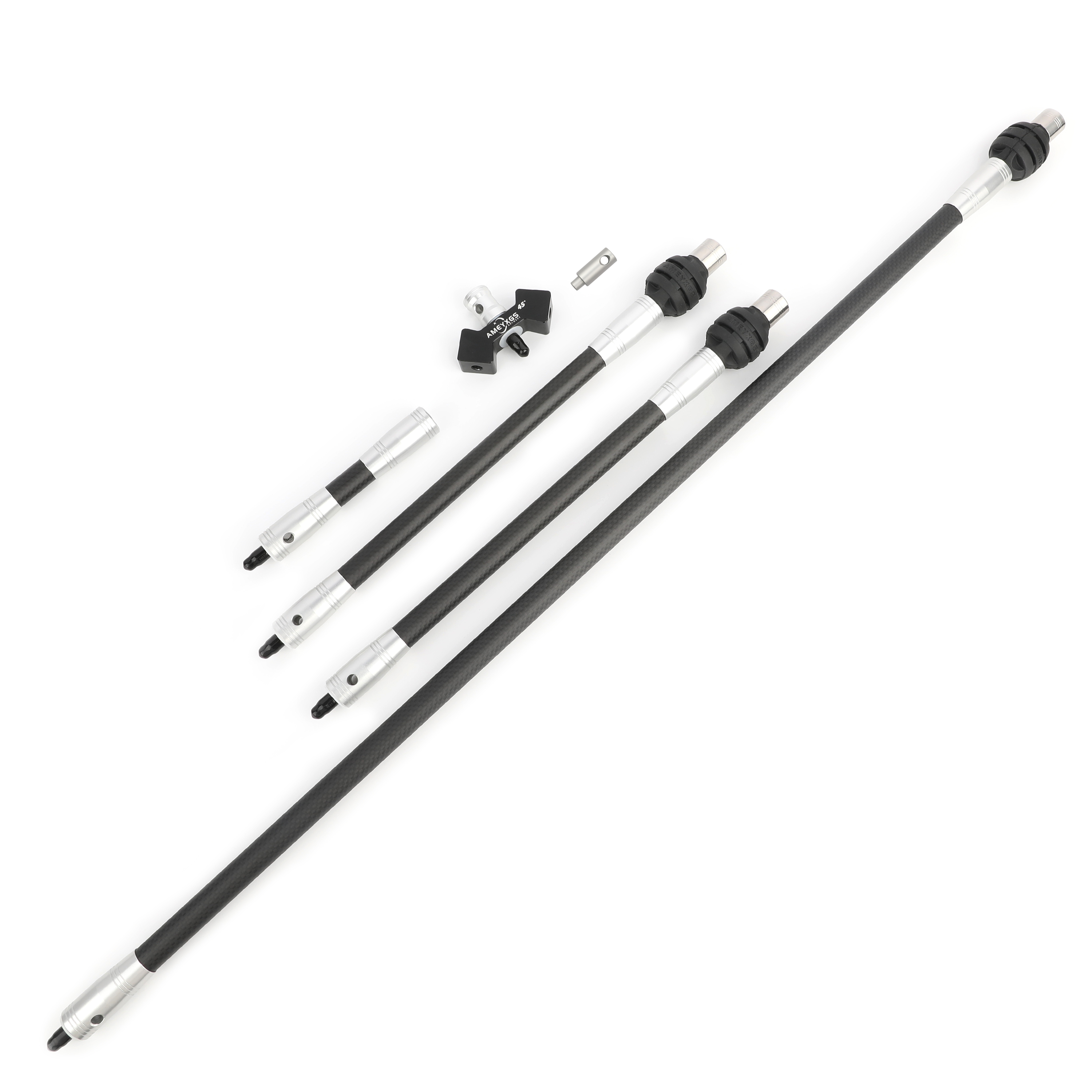 Archery Carbon Stabilizer Balance Bar 28inch 45° Kit for Bow Target 