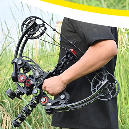 Archery Hunting Compound Bow Set 40-65lbs Bow Steel Ball 