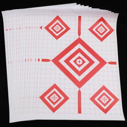 17x25" Archery Target Sheets Red Diamond Paper Targets for Shooting