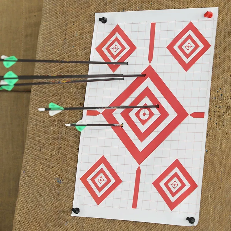 17x25" Archery Target Sheets Red Diamond Paper Targets for Shooting