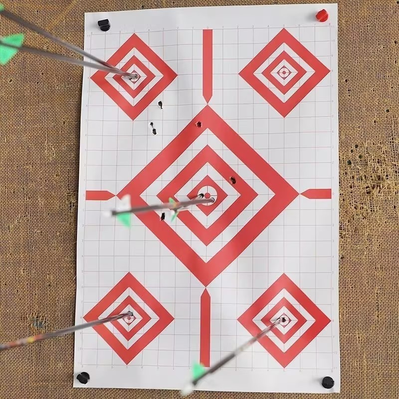 17x25" Archery Target Sheets Red Diamond Paper Targets for Shooting