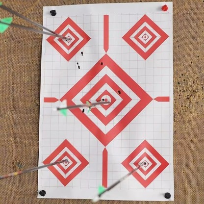 17x25" Archery Target Sheets Red Diamond Paper Targets for Shooting