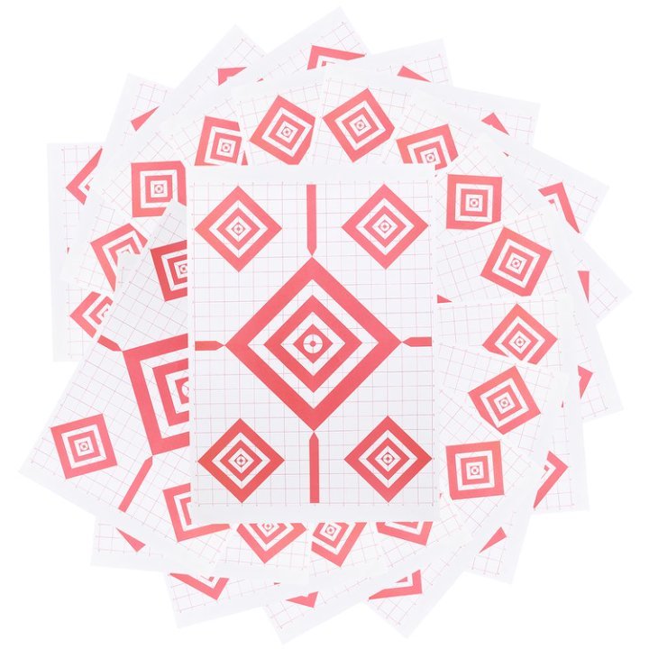 17x25" Archery Target Sheets Red Diamond Paper Targets for Shooting