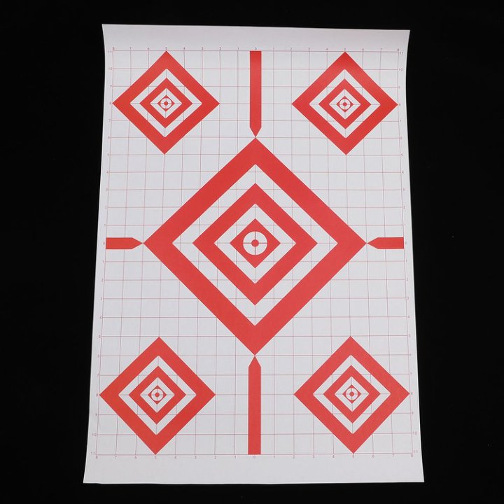17x25" Archery Target Sheets Red Diamond Paper Targets for Shooting