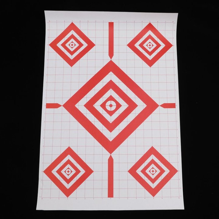 17x25" Archery Target Sheets Red Diamond Paper Targets for Shooting