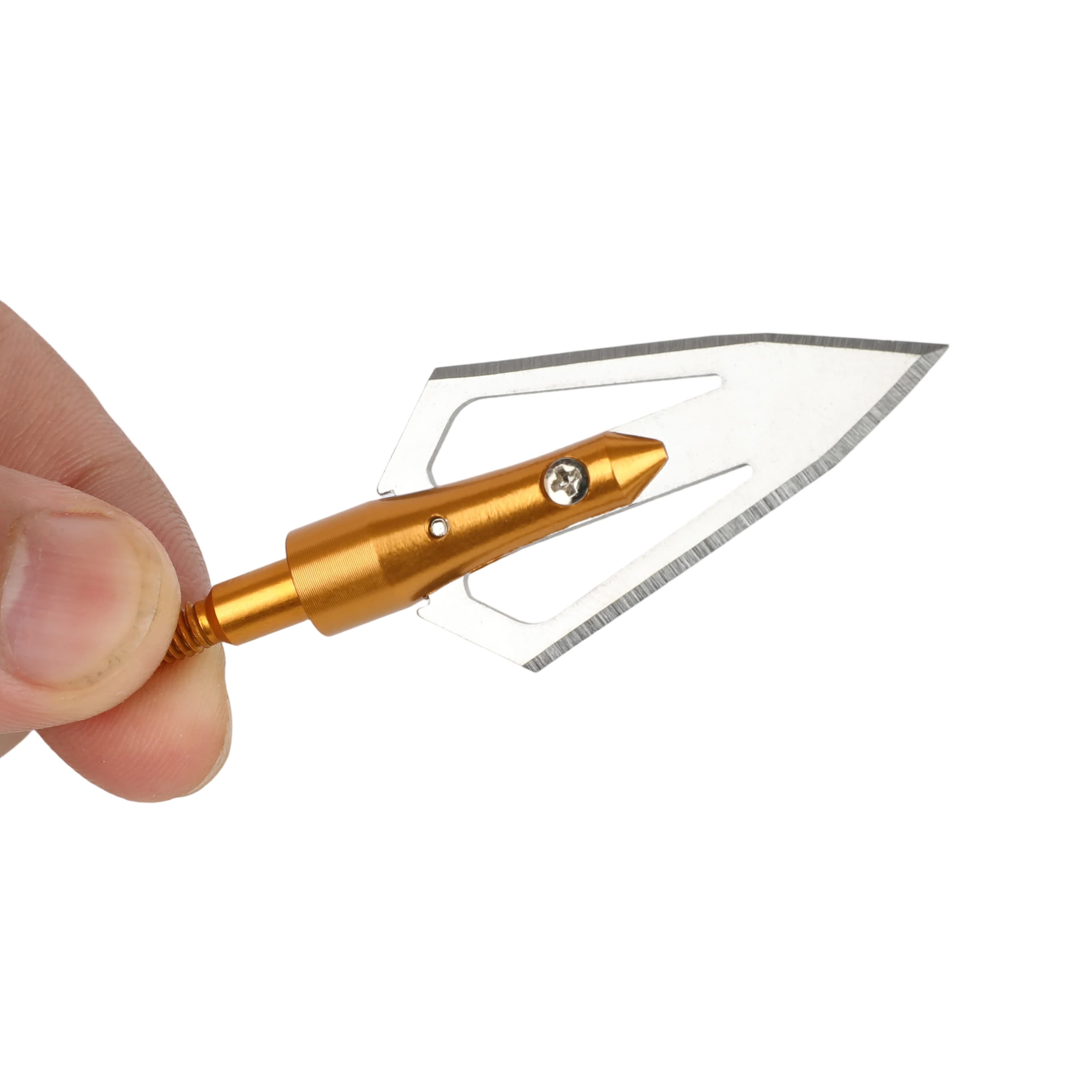 Hunting Blade Arrowheads Broadheads Tips Bow Shooting 12pcs