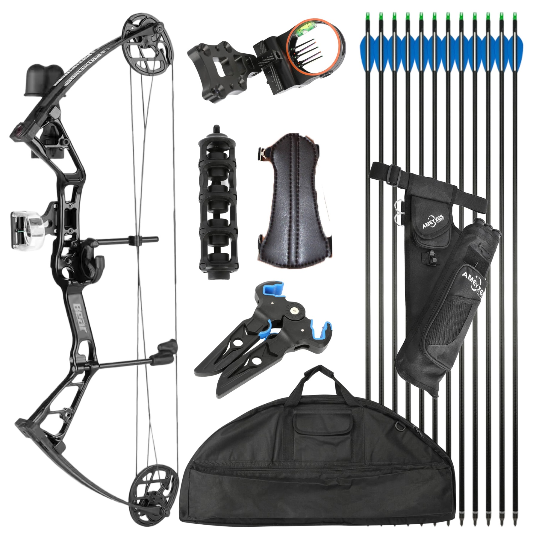 BEAR Archery Youth Compound Bow 15-40lbs Target Kit Shooting