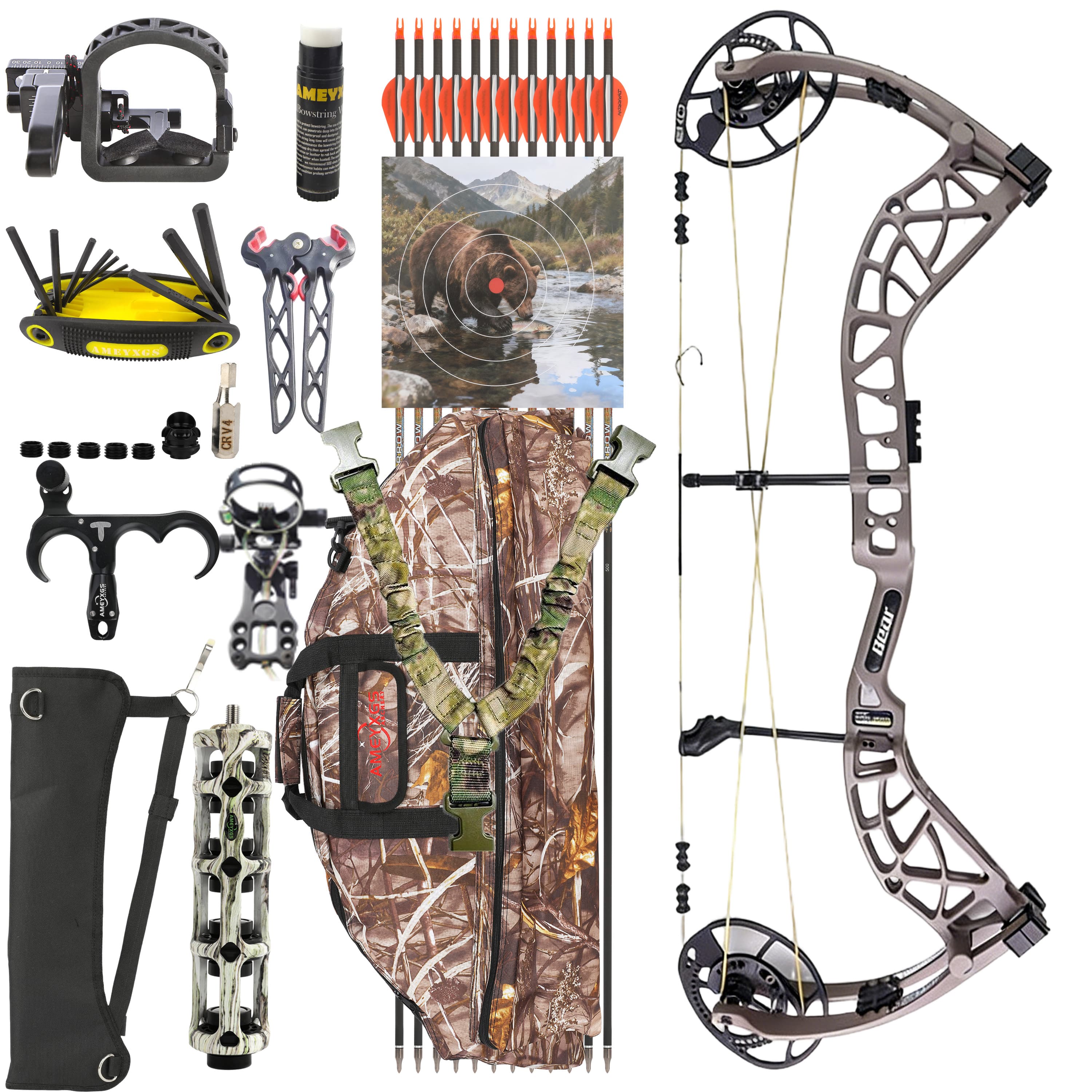 BEAR Compound Bow 45-70lbs Archery Hunting 339FPS Archery 