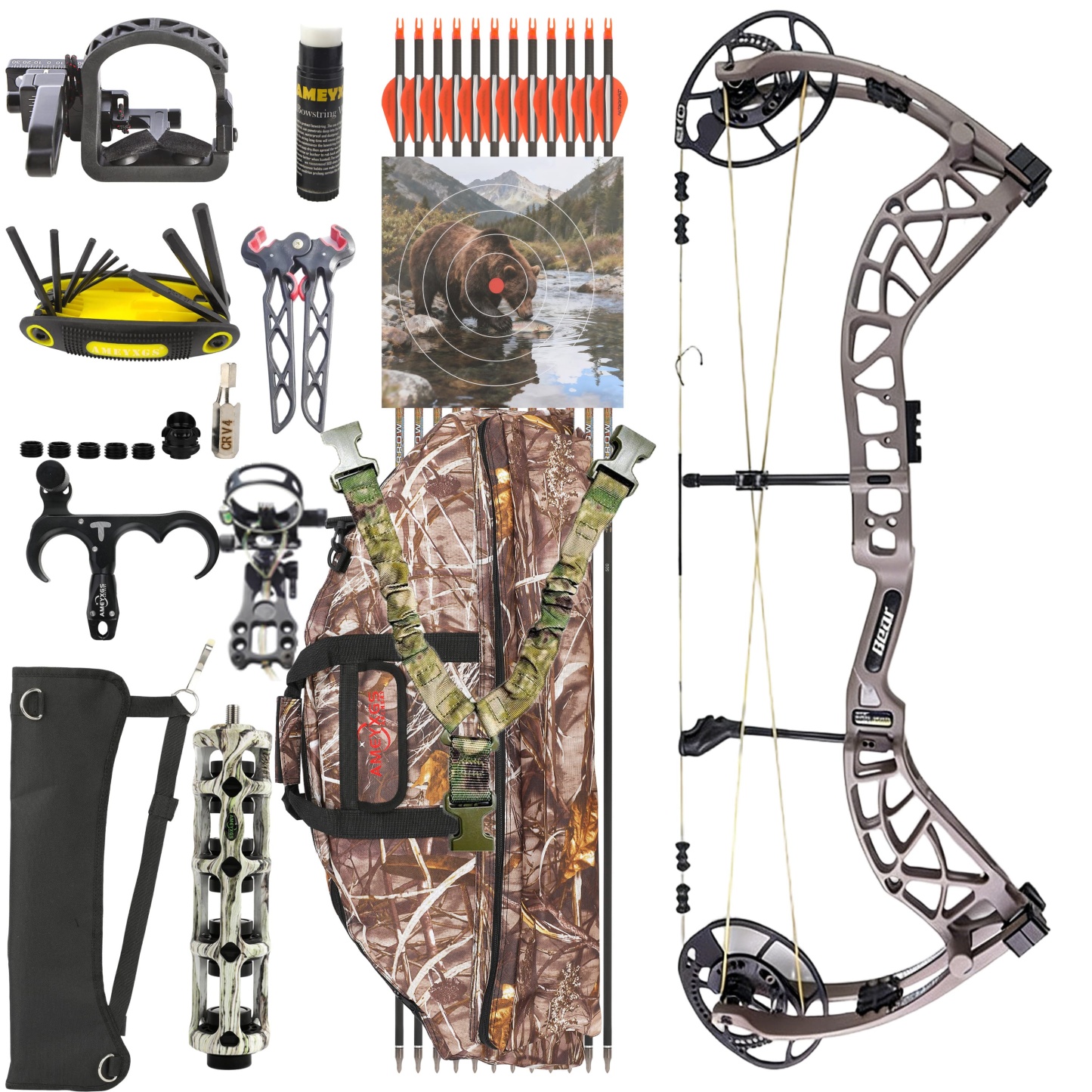 BEAR Compound Bow 45-70lbs Archery Hunting 339FPS Archery 