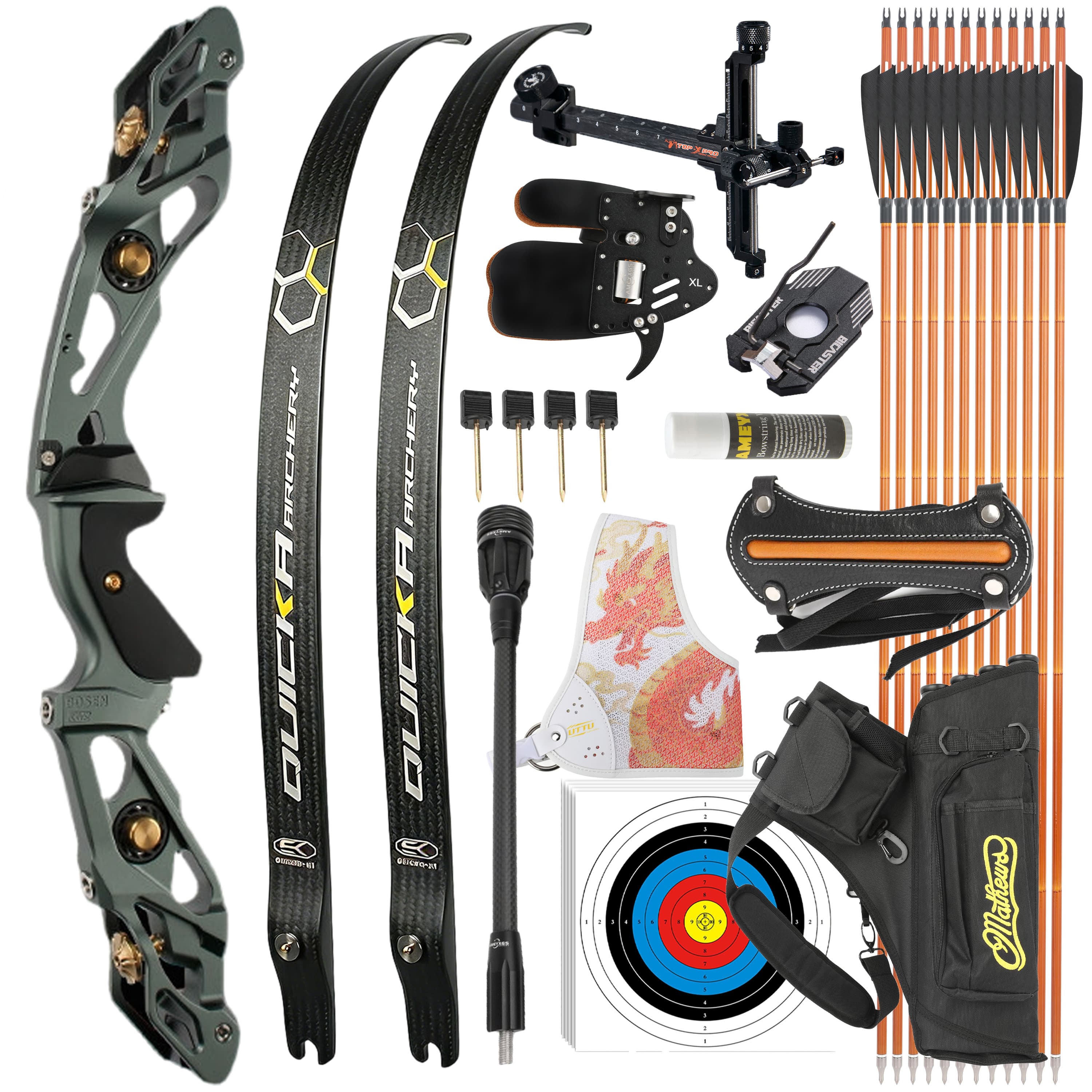 BOSEN 18-50bs  Takedown Recurve Bow Kit Shooting Archery