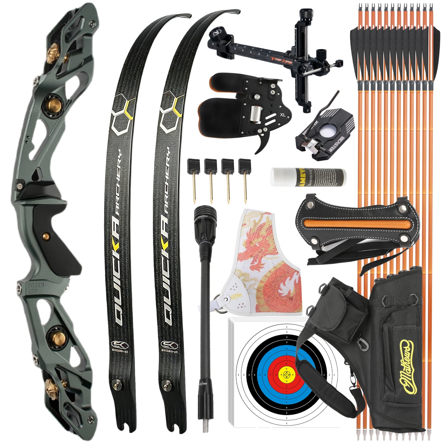 BOSEN 18-50bs  Takedown Recurve Bow Kit Shooting Archery