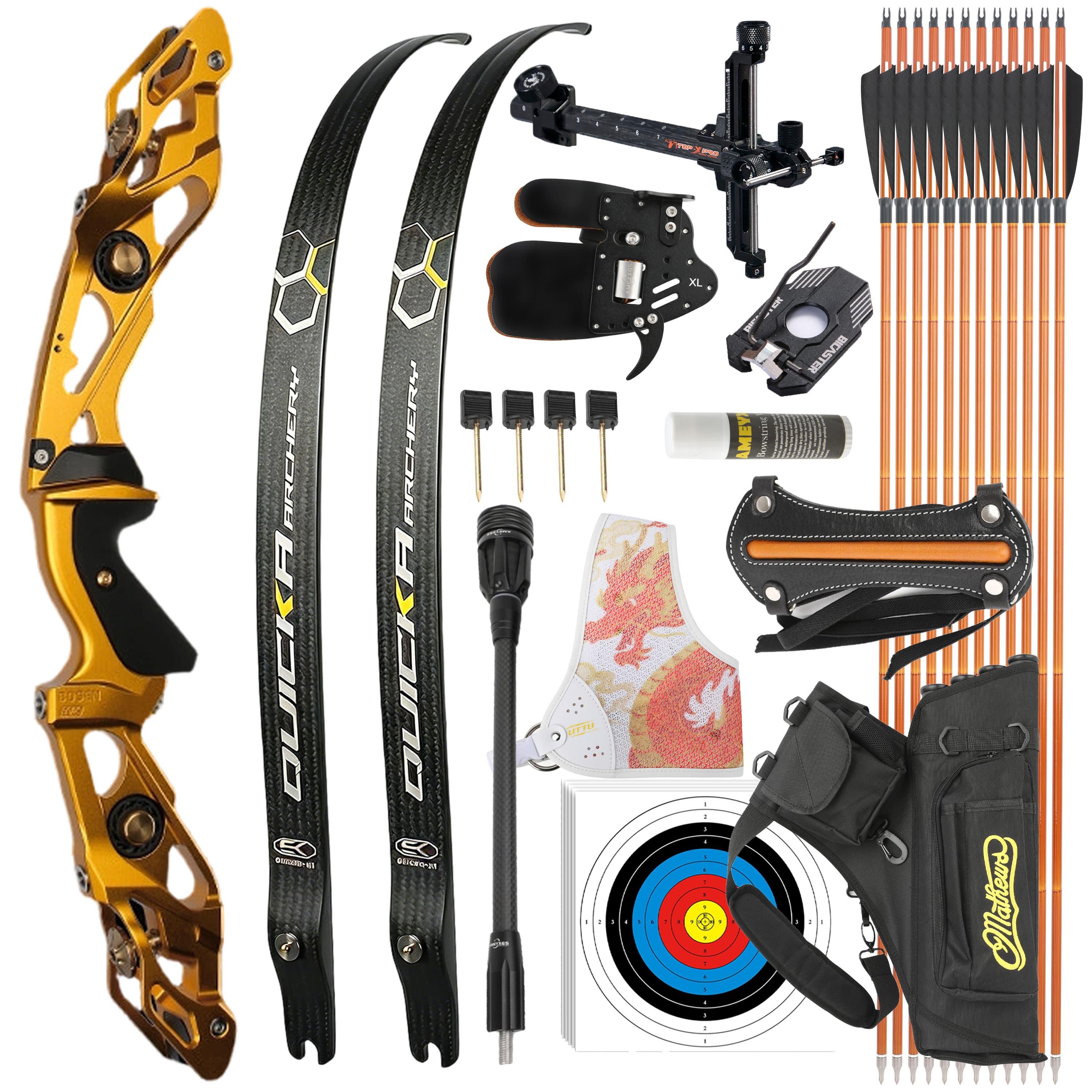 BOSEN 18-50bs  Takedown Recurve Bow Kit Shooting Archery
